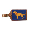 Golden Retriever Needlepoint Luggage Tag by Smathers & Branson - Country Club Prep