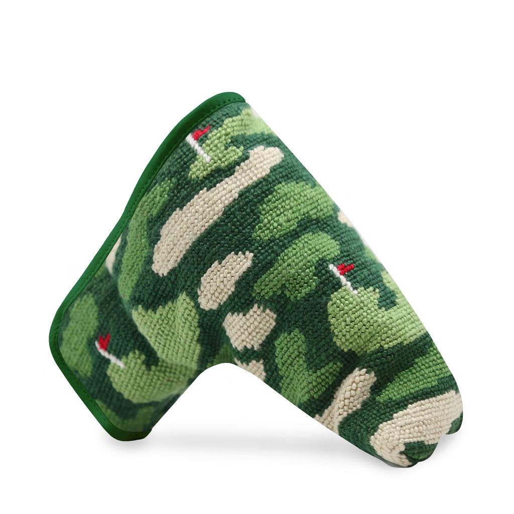 Golfer's Camo Golf Needlepoint Putter Headcover by Smathers & Branson - Country Club Prep