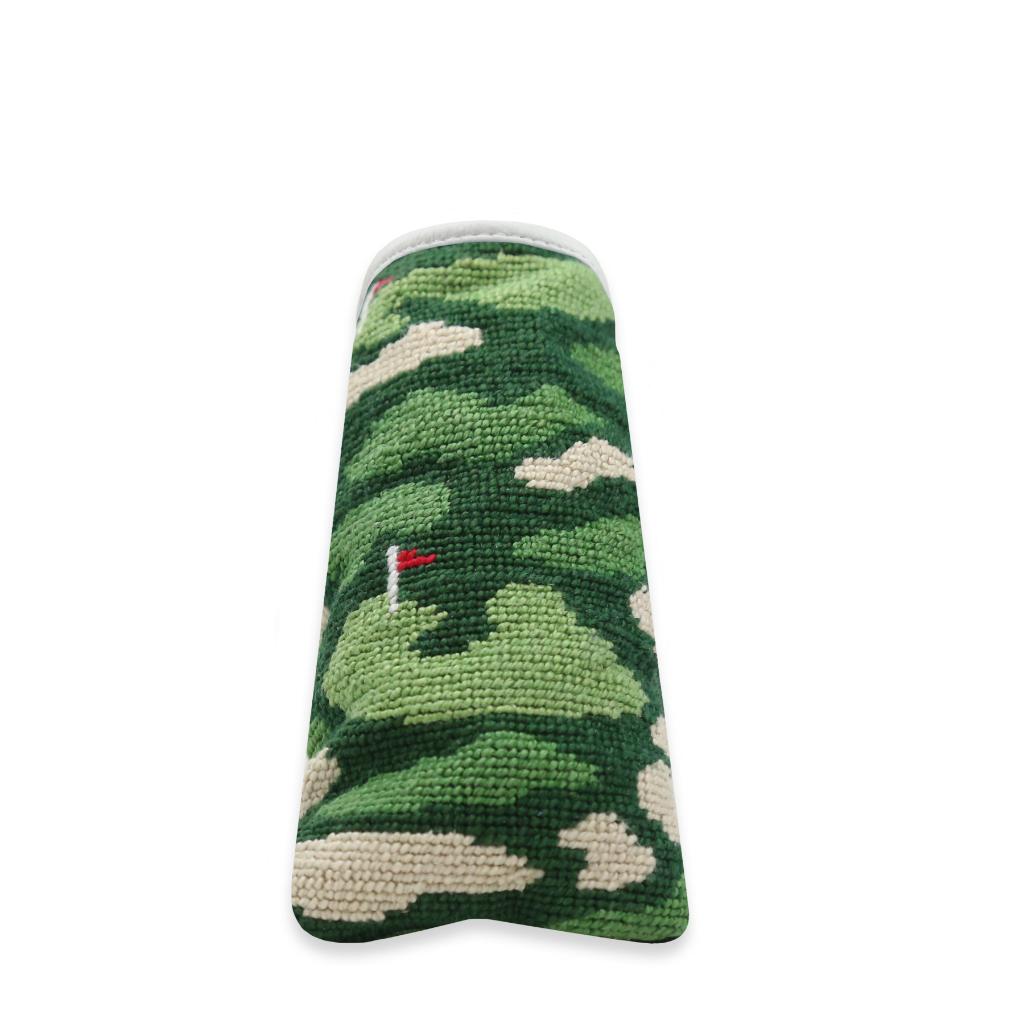 Golfer's Camo Golf Needlepoint Putter Headcover by Smathers & Branson