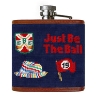 Gopher Golf Life Needlepoint Flask by Smathers & Branson - Country Club Prep