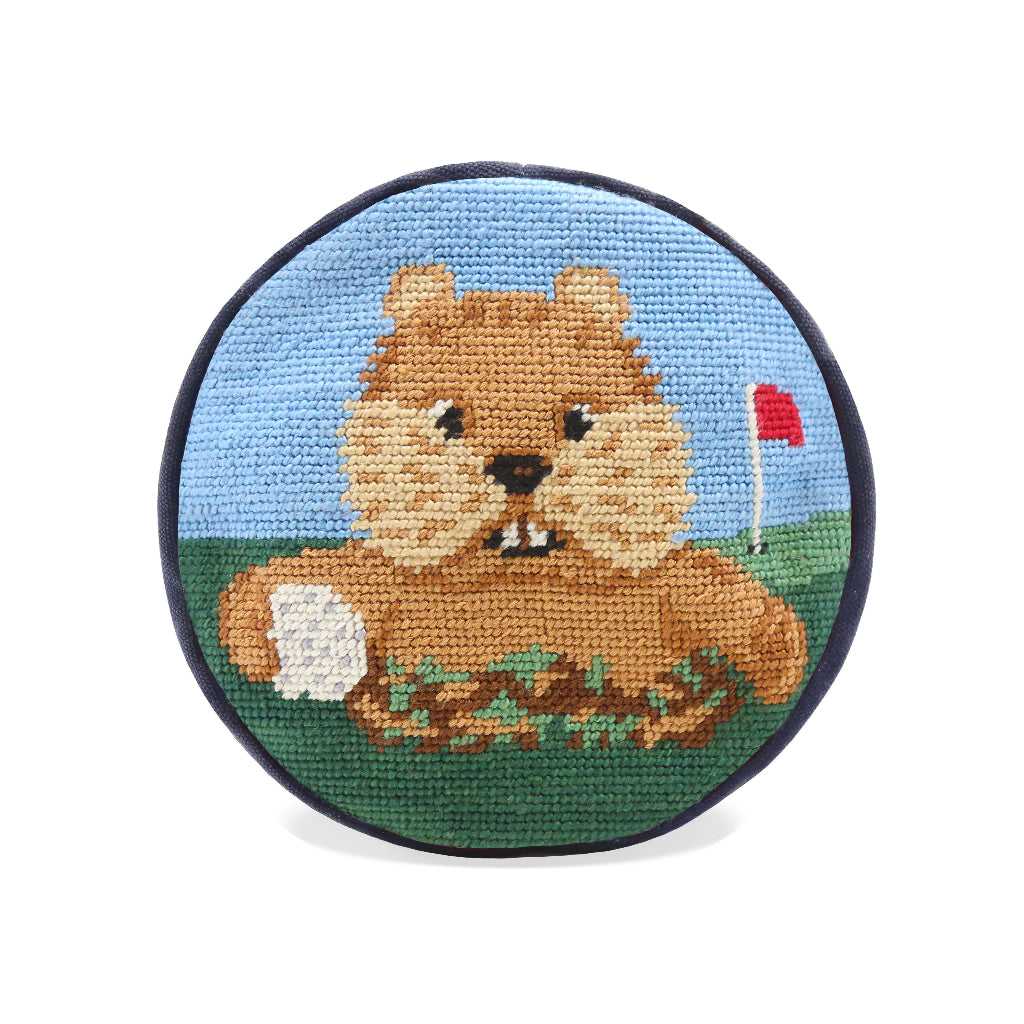 Gopher Golf Needlepoint McDowell Driver Headcover by Smathers & Branson - Country Club Prep