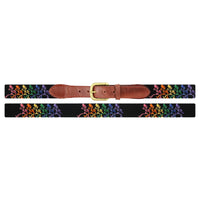 Grateful Dead Dancing Skeletons Needlepoint Belt by Smathers & Branson - Country Club Prep