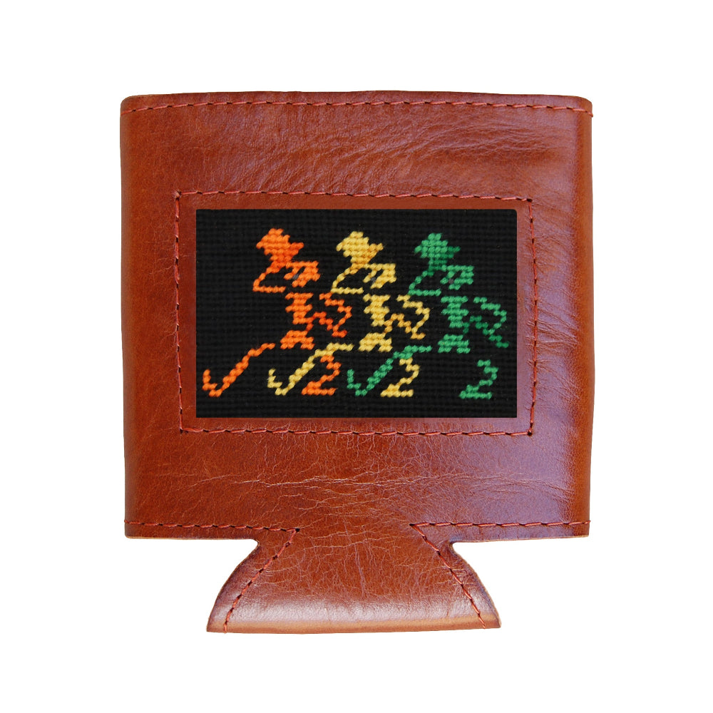 Grateful Dead Dancing Skeletons Needlepoint Can Cooler by Smathers & Branson