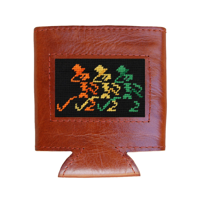 Grateful Dead Dancing Skeletons Needlepoint Can Cooler by Smathers & Branson