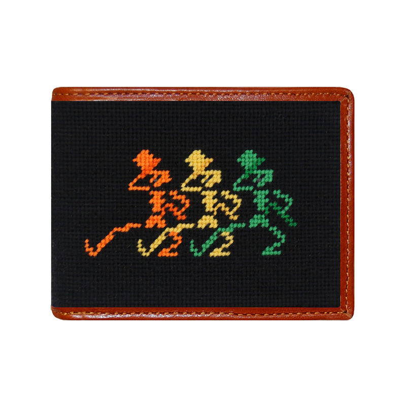 Grateful Dead Dancing Skeletons Needlepoint Bi-Fold Wallet by Smathers & Branson