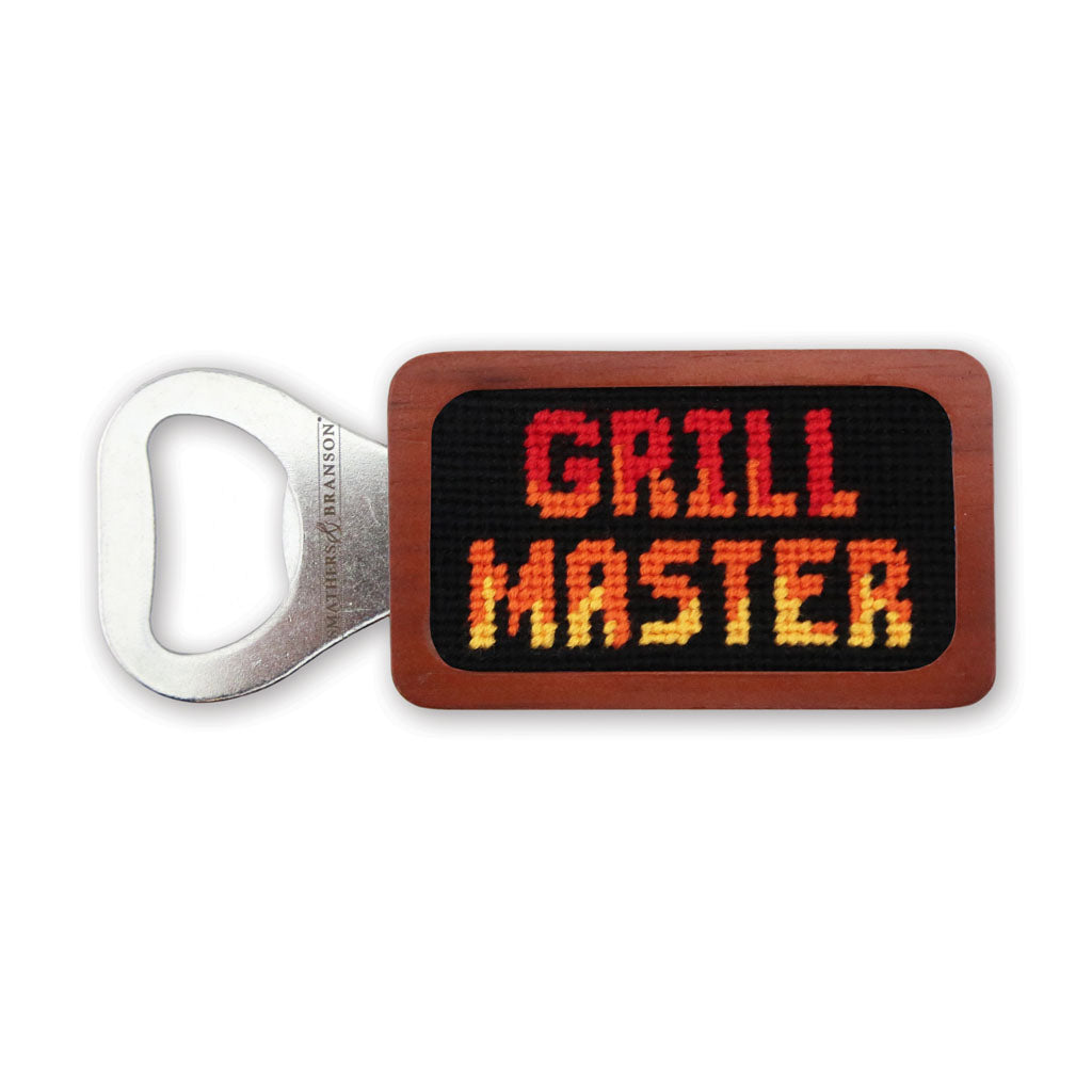 Grill Master Needlepoint Bottle Opener by Smathers & Branson - Country Club Prep