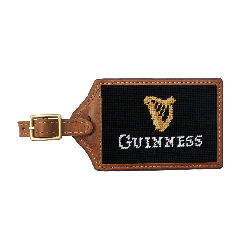 Smathers & Branson Guinness Needlepoint Luggage Tag