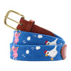 Ham and Egging Needlepoint Belt by Smathers & Branson - Country Club Prep