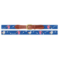 Ham and Egging Needlepoint Belt by Smathers & Branson - Country Club Prep