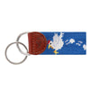 Ham and Egging Needlepoint Key Fob by Smathers & Branson