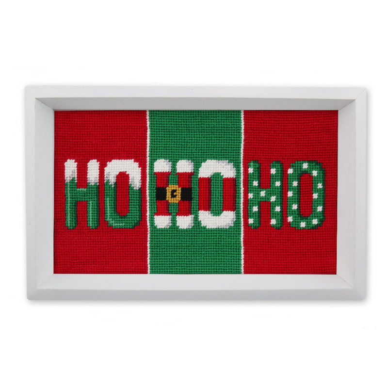 Ho Ho Ho Needlepoint Valet Tray by Smathers & Branson
