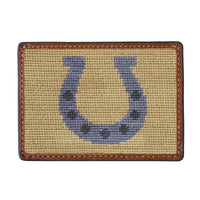Horseshoe Needlepoint Credit Card Wallet by Smathers & Branson