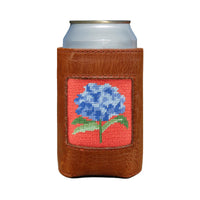Hydrangea Needlepoint Can Cooler by Smathers & Branson - Country Club Prep