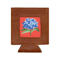 Hydrangea Needlepoint Can Cooler by Smathers & Branson - Country Club Prep
