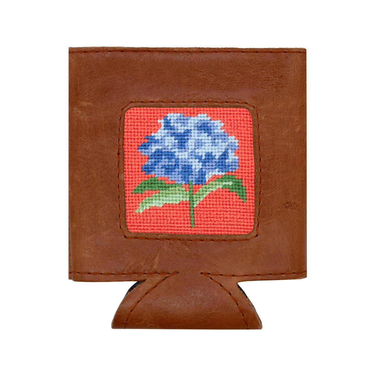 Hydrangea Needlepoint Can Cooler by Smathers & Branson - Country Club Prep