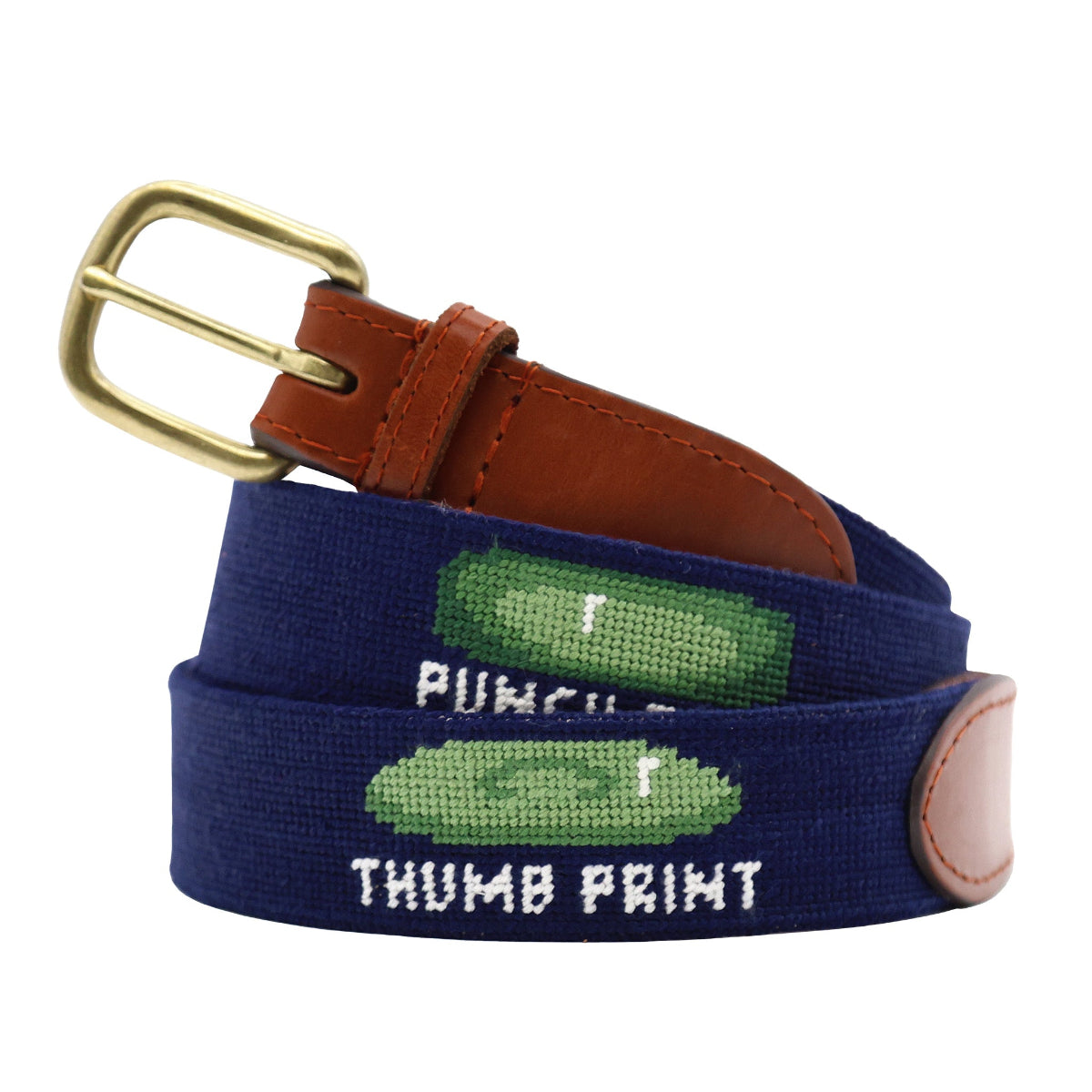 Iconic Golf Greens Needlepoint Belt by Smathers & Branson