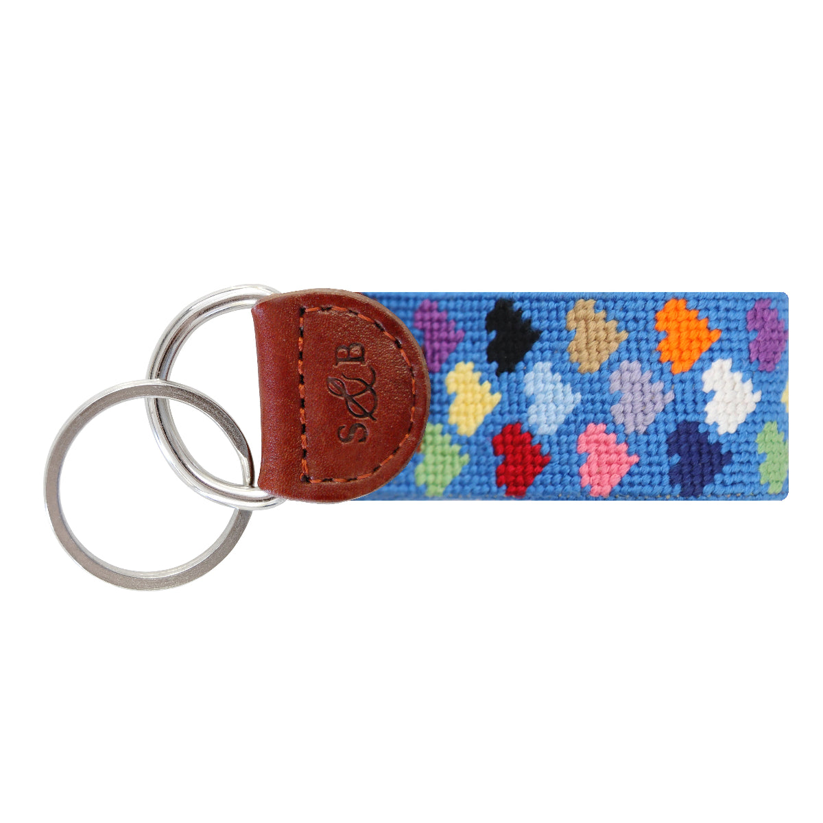 In My Heart Era Needlepoint Key Fob by Smathers & Branson