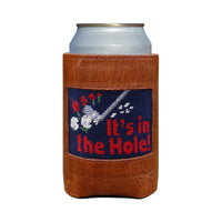 It's In the Hole Tulips Needlepoint Can Cooler by Smathers & Branson - Country Club Prep