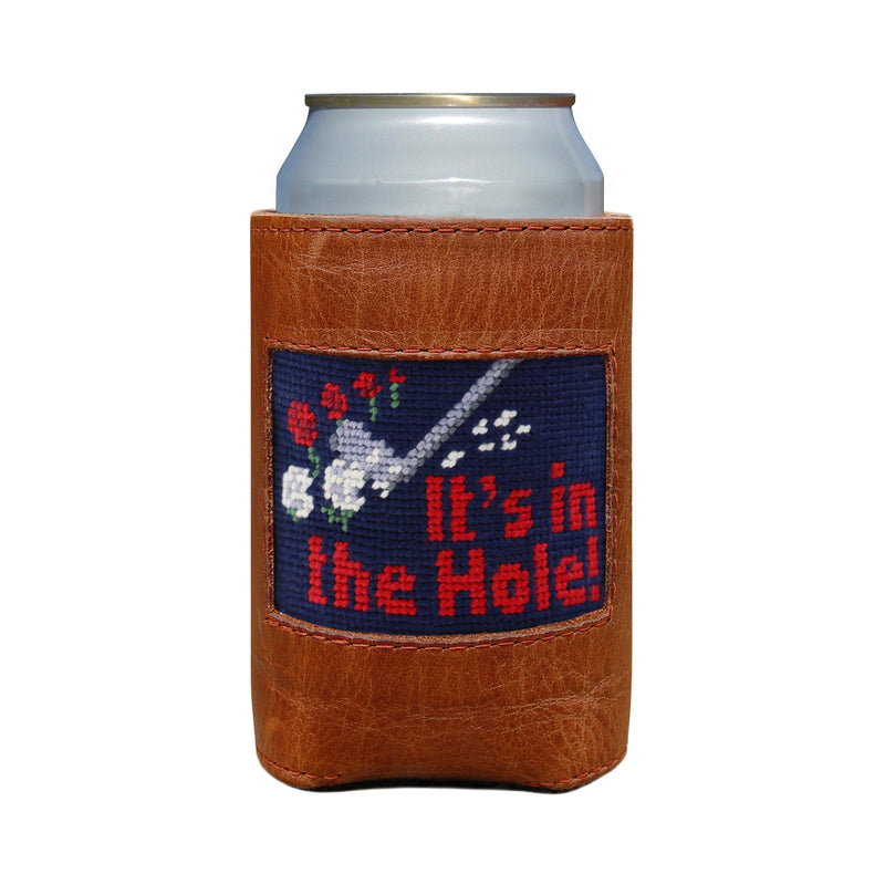 It's In the Hole Tulips Needlepoint Can Cooler by Smathers & Branson - Country Club Prep