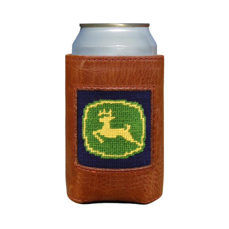 John Deere Needlepoint Can Cooler by Smathers & Branson - Country Club Prep