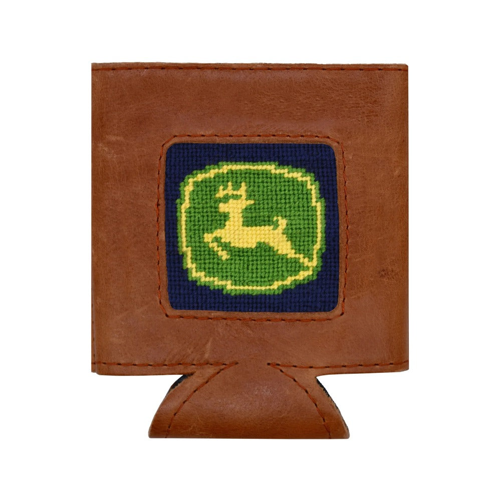 John Deere Needlepoint Can Cooler by Smathers & Branson - Country Club Prep