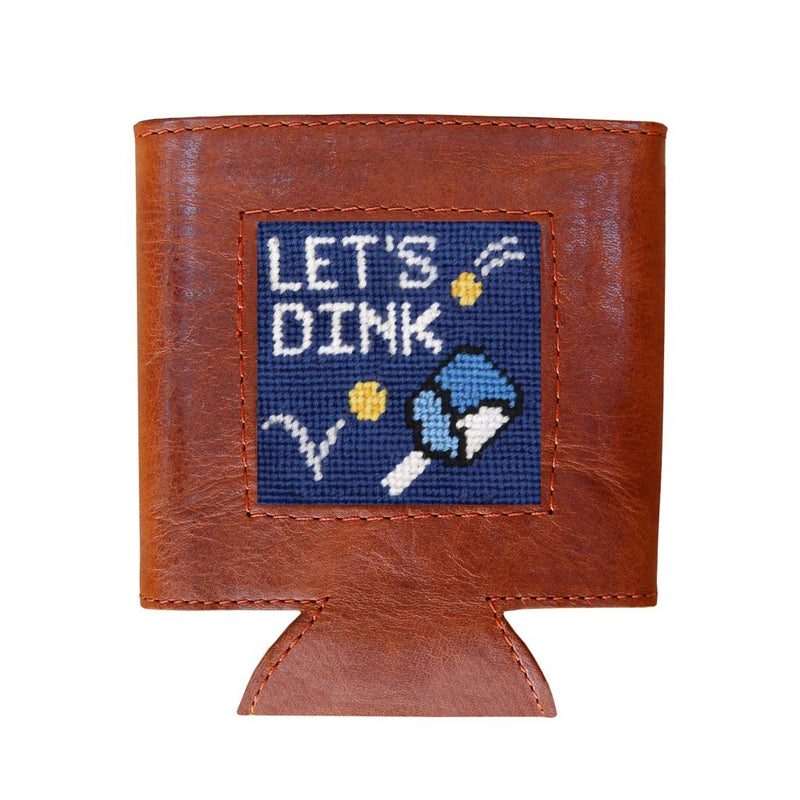 Let's Dink Needlepoint Can Cooler by Smathers & Branson - Country Club Prep