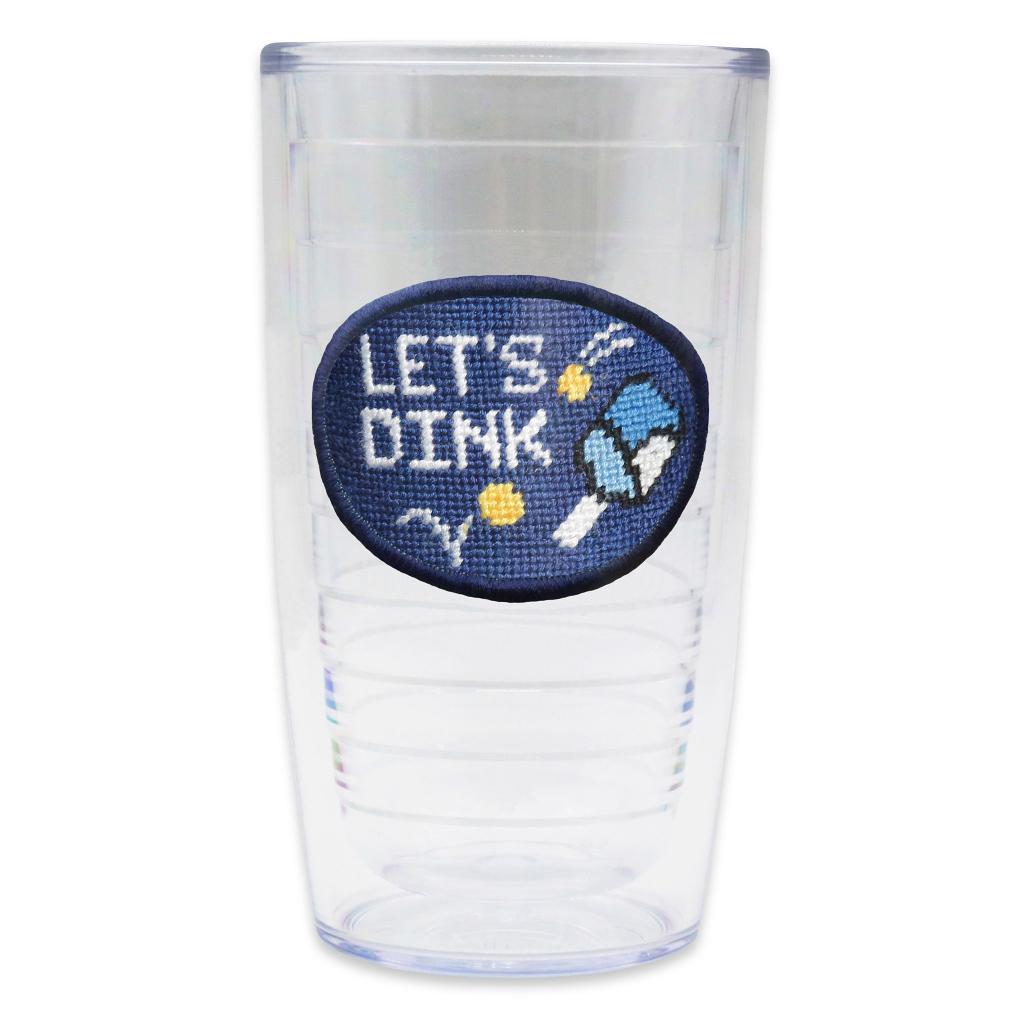 Let's Dink Needlepoint Tumbler by Smathers & Branson - Country Club Prep