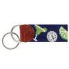 Margaritaville 5 O'Clock Somewhere Needlepoint Key Fob by Smathers & Branson - Country Club Prep