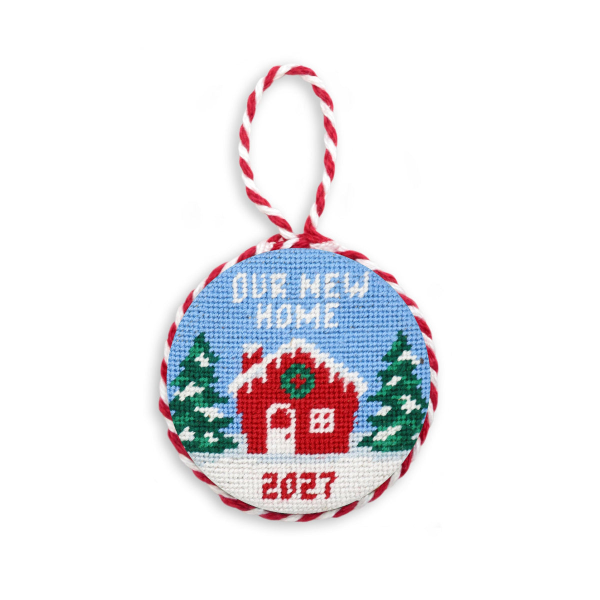 Our New Home 2027 Needlepoint Ornament by Smathers & Branson - Country Club Prep
