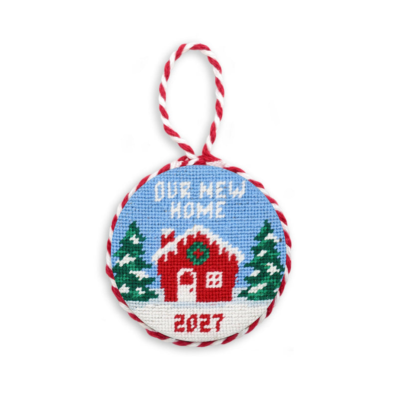 Our New Home 2027 Needlepoint Ornament by Smathers & Branson - Country Club Prep