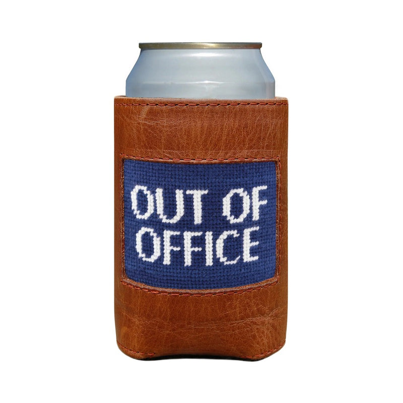 Out of Office Memo Needlepoint Can Cooler by Smathers & Branson - Country Club Prep