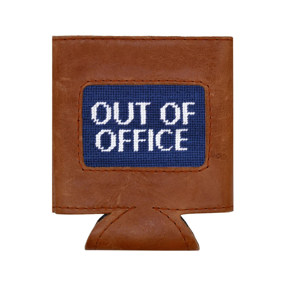 Out of Office Memo Needlepoint Can Cooler by Smathers & Branson - Country Club Prep