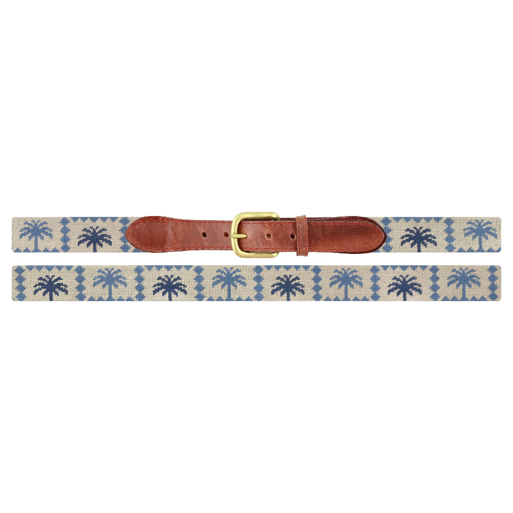 Palms Needlepoint Belt by Smathers & Branson