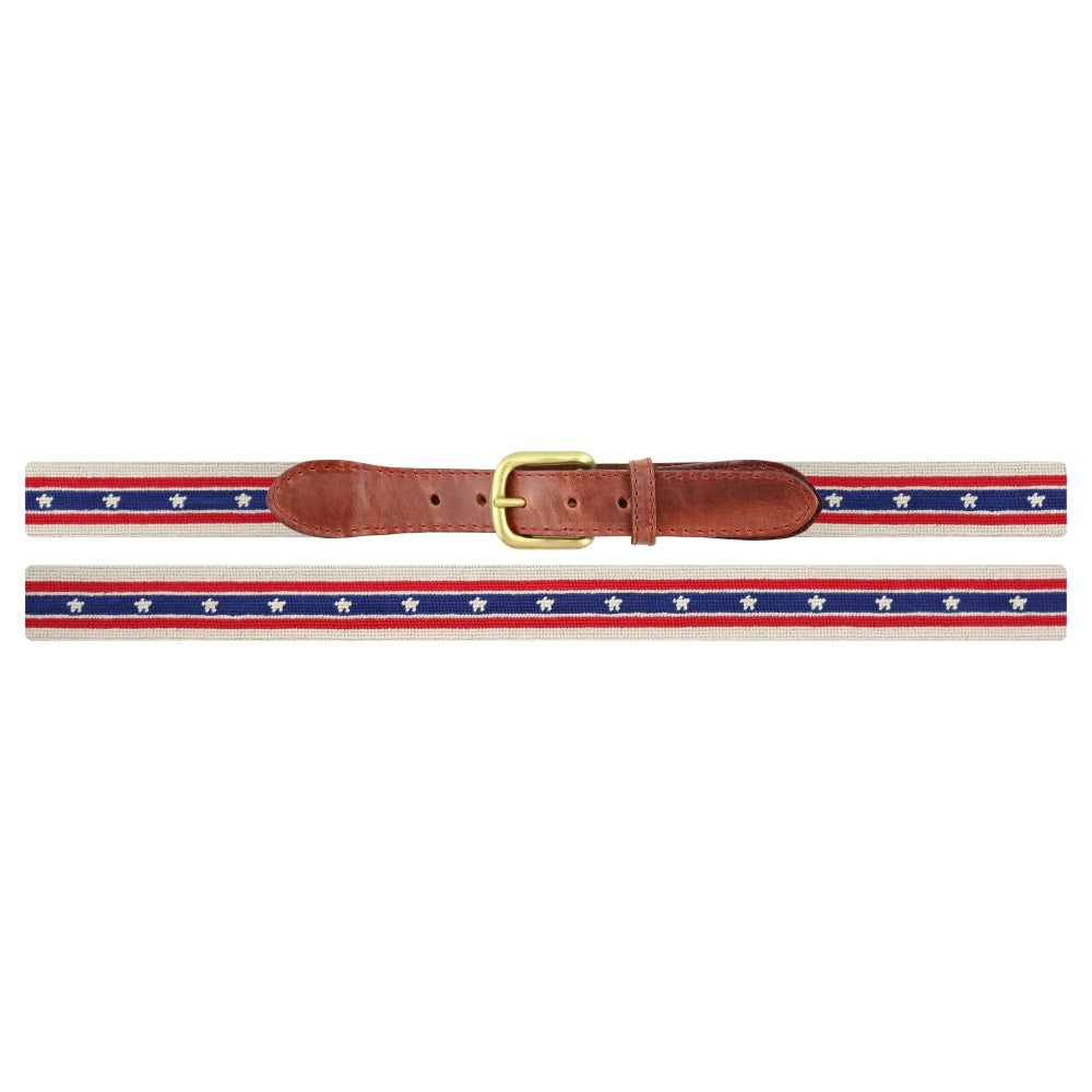 Patriotic Surcingle Needlepoint Belt by Smathers & Branson - Country Club Prep