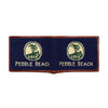 Pebble Beach Text Logo Needlepoint Bi-Fold Wallet by Smathers & Branson