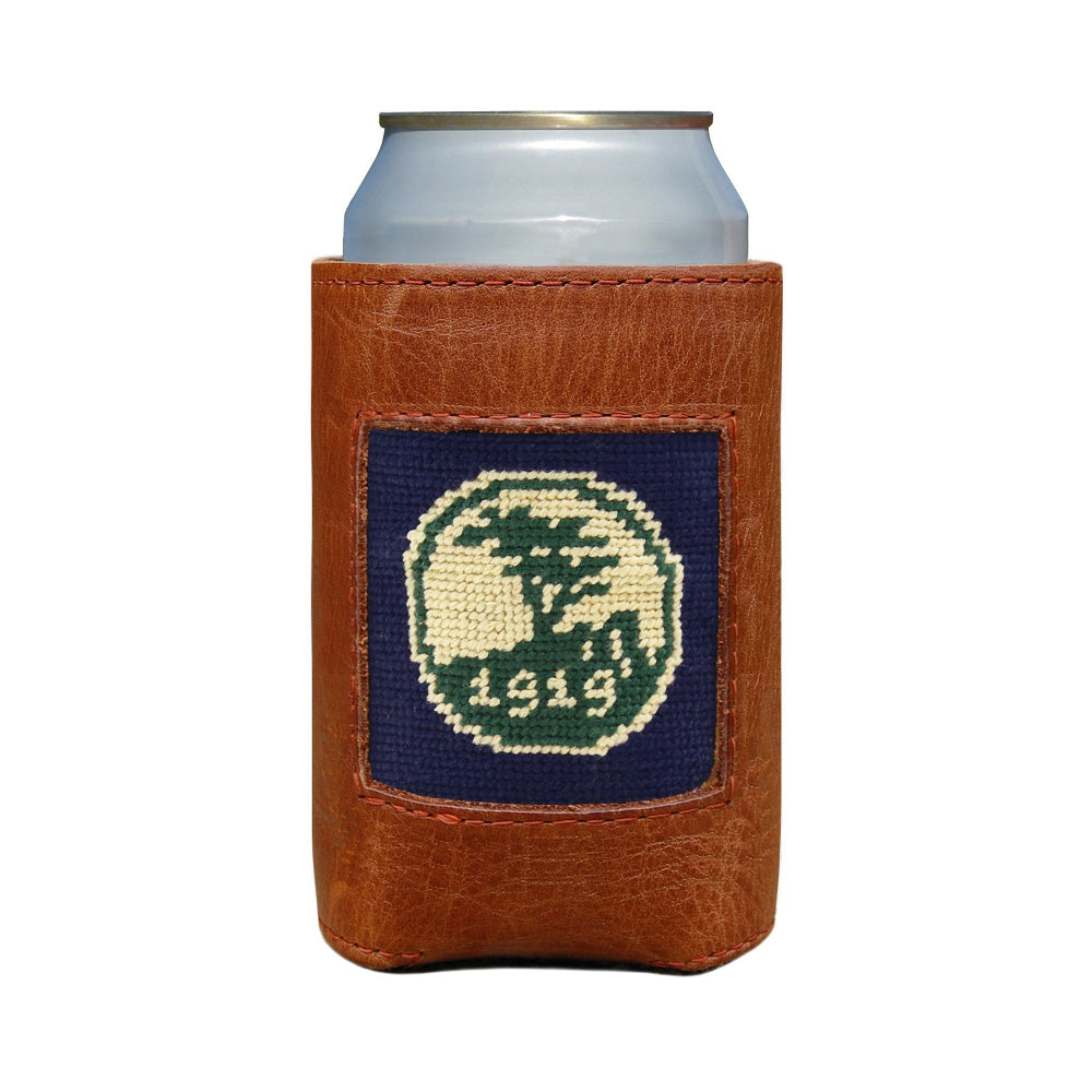 Pebble Beach Needlepoint Can Cooler by Smathers & Branson