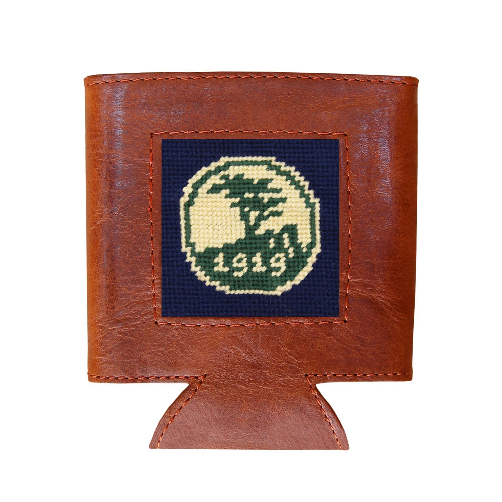 Pebble Beach Needlepoint Can Cooler by Smathers & Branson