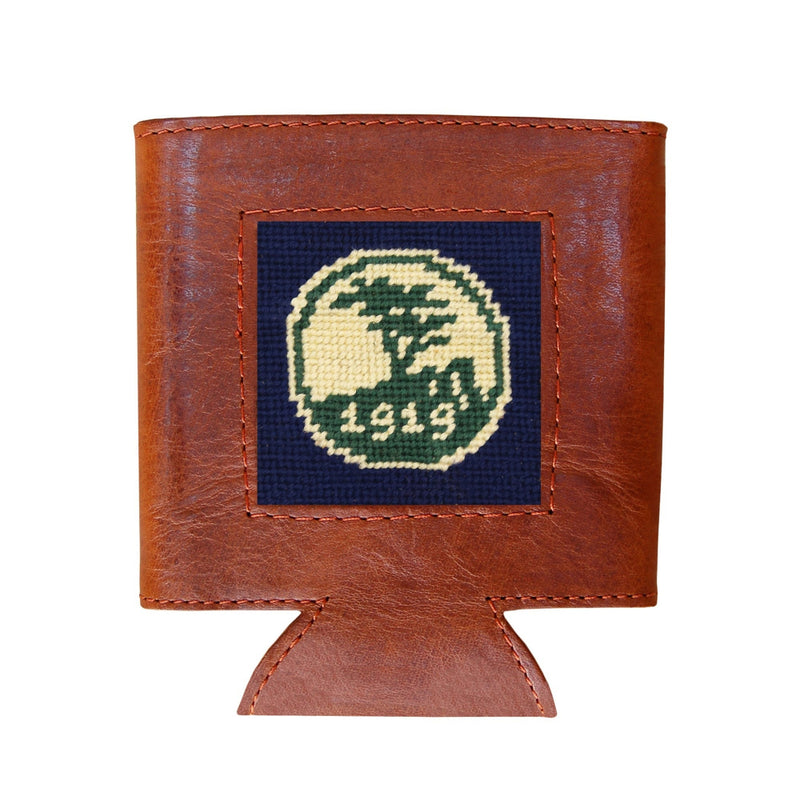 Pebble Beach Needlepoint Can Cooler by Smathers & Branson