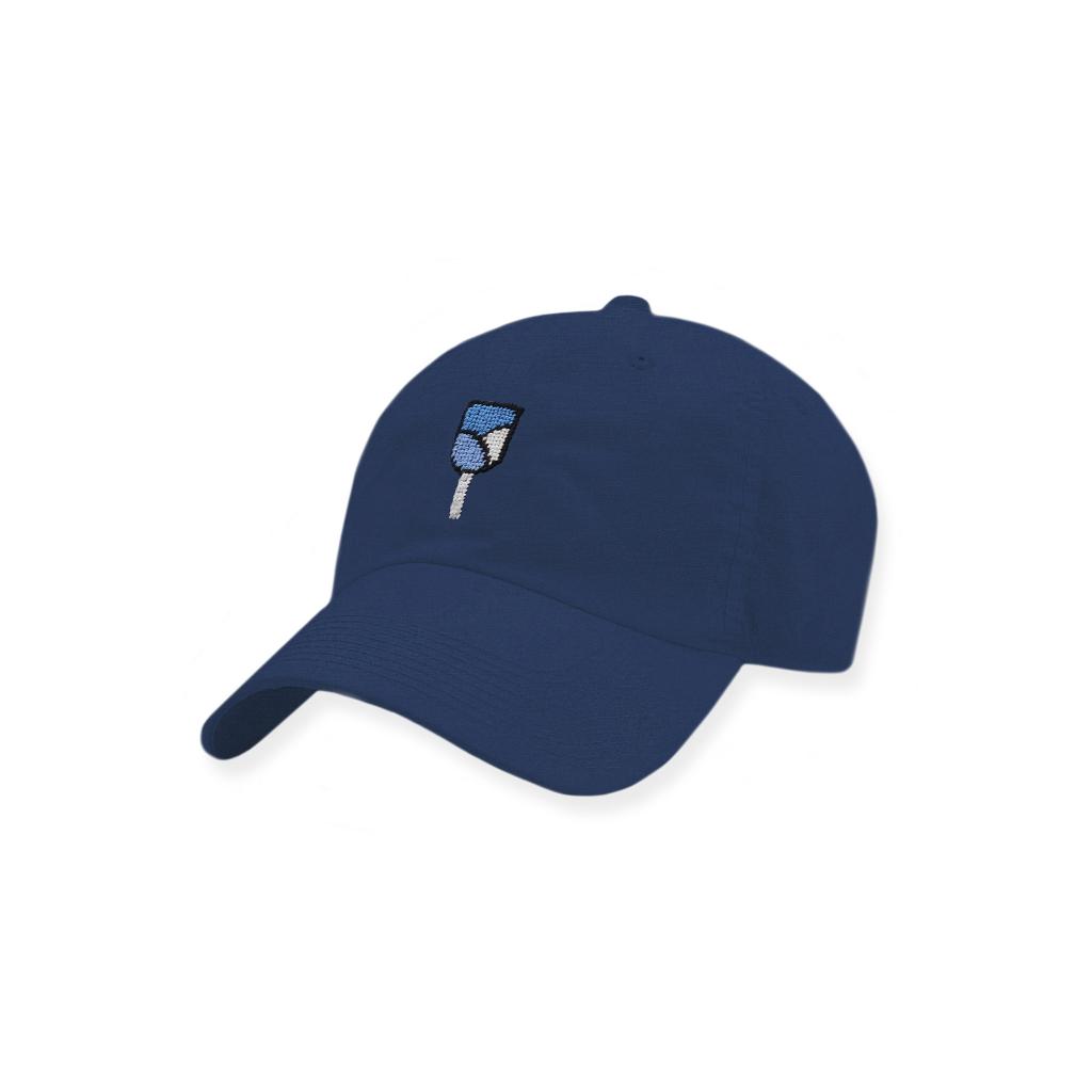 Pickleball Paddle Needlepoint Performance Hat in Navy by Smathers & Branson - Country Club Prep