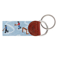 Pond Hockey Needlepoint Key Fob by Smathers & Branson - Country Club Prep