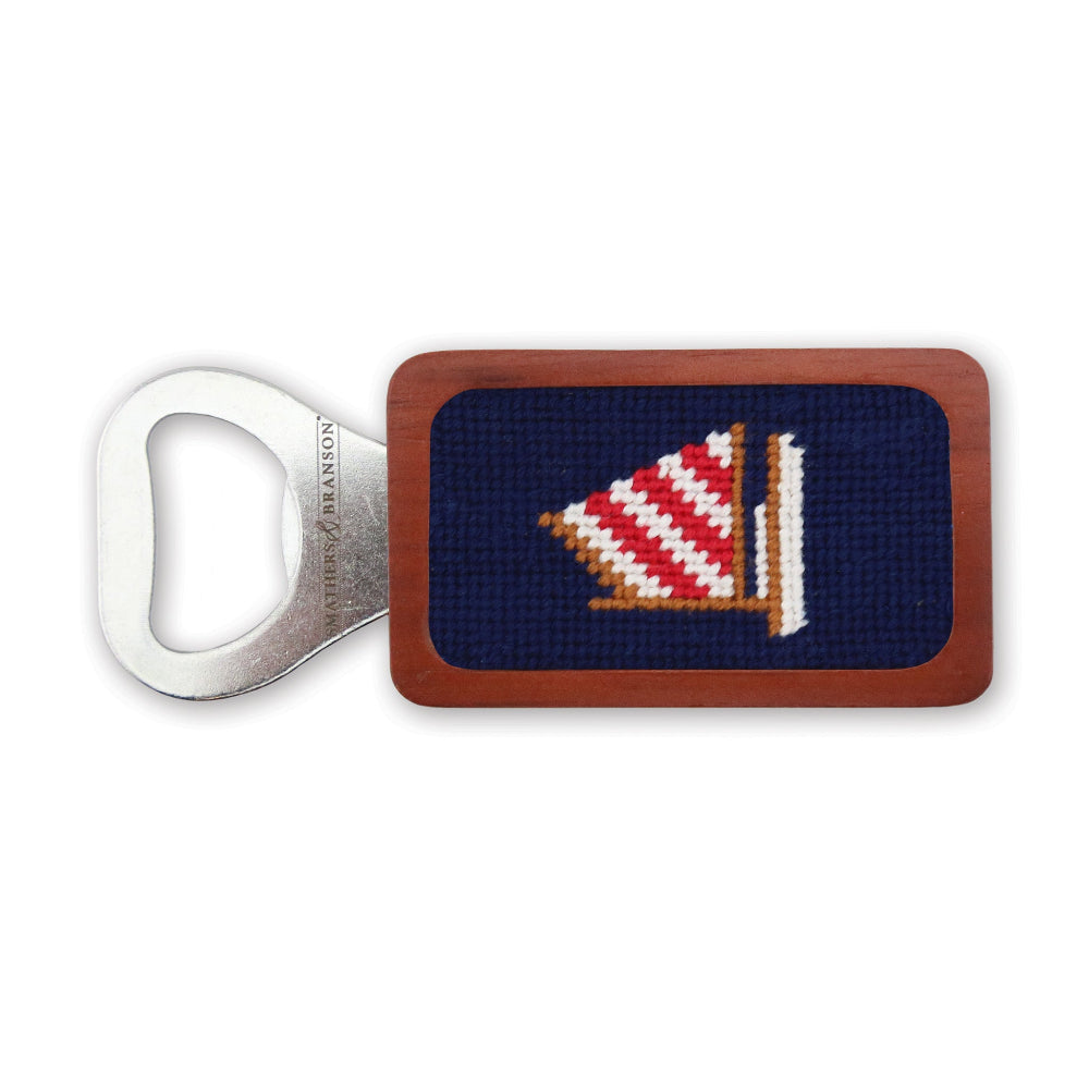 Rainbow Fleet Needlepoint Bottle Opener by Smathers & Branson - Country Club Prep