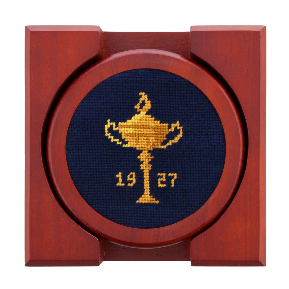 Ryder Cup 1927 Needlepoint Coasters by Smathers & Branson - Country Club Prep