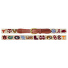 SEC Needlepoint Belt in Stone by Smathers & Branson - Country Club Prep