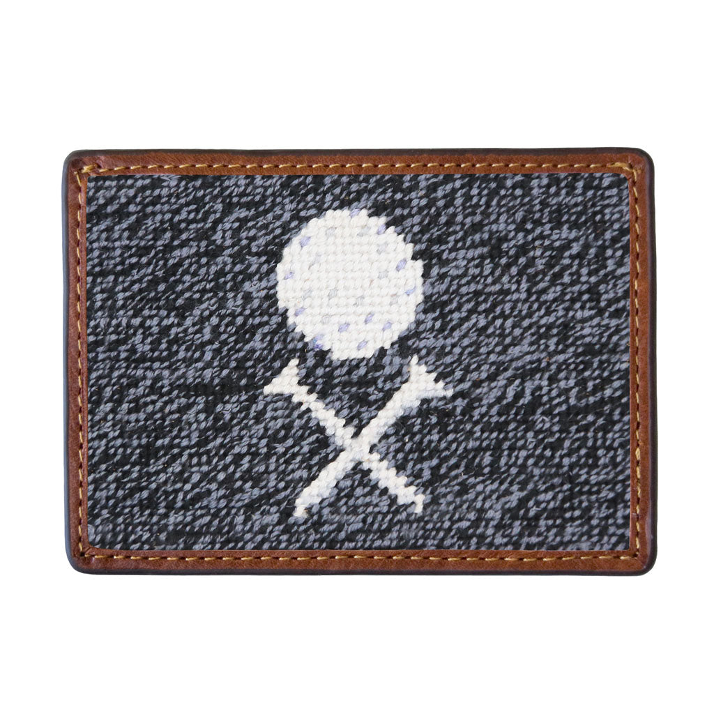 Scratch Golf Needlepoint Credit Card Wallet by Smathers & Branson - Country Club Prep