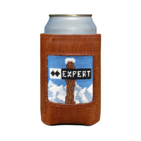 Ski Trails Needlepoint Can Cooler by Smathers & Branson