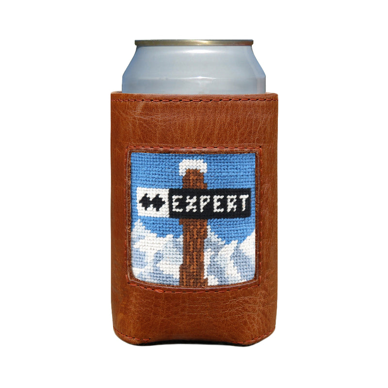 Ski Trails Needlepoint Can Cooler by Smathers & Branson