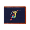 Ski Tricks Needlepoint Bi-Fold Wallet by Smathers & Branson