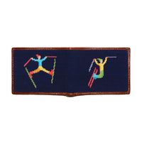 Ski Tricks Needlepoint Bi-Fold Wallet by Smathers & Branson