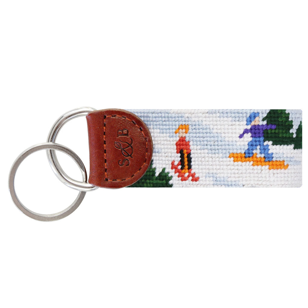 Slopes Needlepoint Key Fob by Smathers & Branson - Country Club Prep