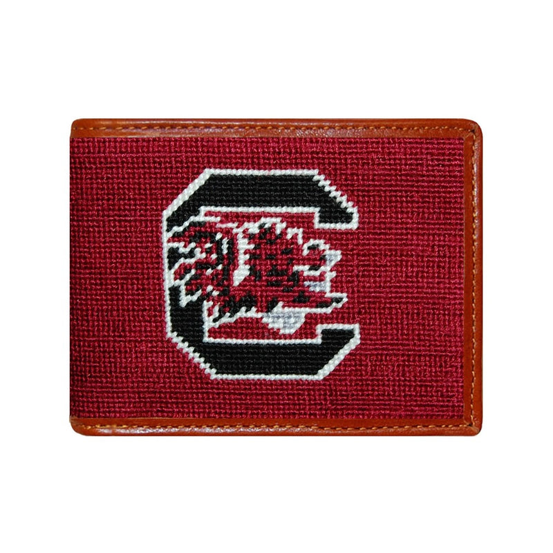 University of South Carolina Needlepoint Bi-Fold Wallet by Smathers & Branson - Country Club Prep